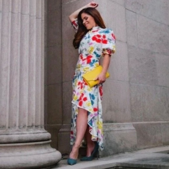 RIXO | for Target Mockneck Ruffle Smock Floral Dress - Picture 14 of 16